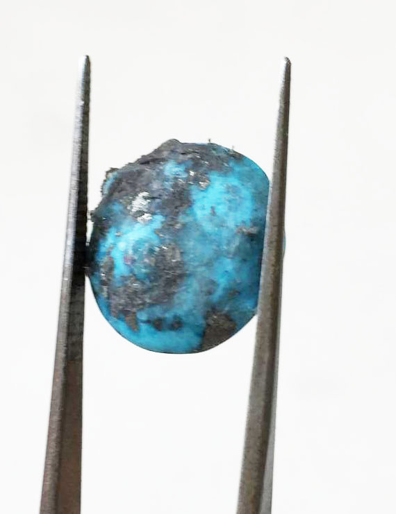 11.79 Ct Natural Irani Firoza (Iranian Turquoise) – Certified Original Gemstone | Gemshub